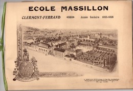 Livret De L´école Massillon à Clermont-Ferrand   Année Scolaire 1925-1926 - Sin Clasificación