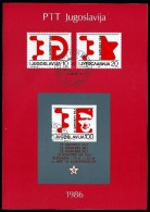 Yugoslavia 1986: 13th Congress Of Communists League Of Yugoslavia. Official Commemorative Flyer - Lettres & Documents