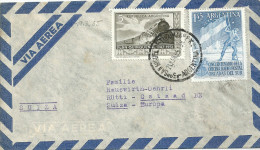 Airmail  San Miguel Tucuman - Gstaad             1955 - Brieven En Documenten