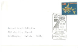 (567) Australia Cover With Special Postmarks - Guirs Guide 75th - Cartas & Documentos