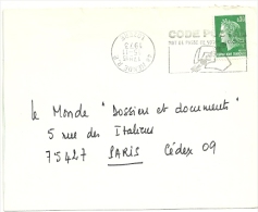 LOZÈRE - Dépt N° 48 = MENDE RP  1973 (cad Inversé) = FLAMME Codée FD = SECAP Illustrée  'CODE POSTAL / MOT DE PASSE ' - Code Postal