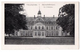 CP, 76, VILLEQUIEU, Le Château, Vierge - Villequier