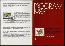 Yugoslavia 1983: Official Programme Of Issuing Postage Stamps 01.01. - 31.06.1983 - Lettres & Documents