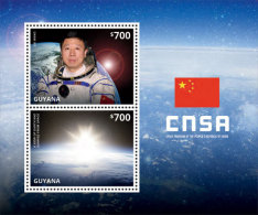 Guyana-2014-Space-Chinese Space Anniversary - Guyana (1966-...)