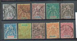 GUY 331 - YT 30 à 35 Obli / 36 (*) / 37-38-40 Obli - Used Stamps