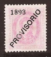 Portugal 1893 Luis, Provisorio, 1893, No Gum, Thin AM.004 - Nuevos