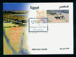 EGYPT / 2013 / TOURISM / UTOPIA RESORT ; MARSA ALAM ( RED SEA ) / FDC - Cartas & Documentos