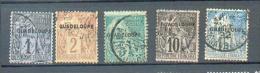 GUAD 391 - YT 14-15-17-18-19 Obli - Used Stamps