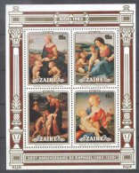 Zaire 1983 Painting, Religion, Christmas, Perf. Sheet, MNH R.068 - Nuevos