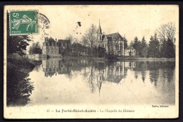 CPA ANCIENNE- FRANCE- LA FERTÉ-SAINT-AUBIN (45)-  LA CHAPELLE DU CHATEAU EN HIVER- LE LAC- GROS PLAN - La Ferte Saint Aubin