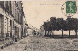 CPA RARE DEUIL  RUE DE LA GARE - Deuil La Barre