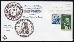 United States 1970 Masonic Cover - Alexandria VA GW's Birthday K.286 - Freimaurerei