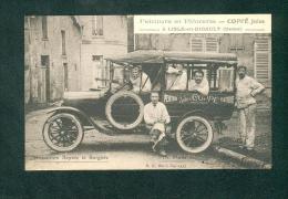 Rare Carte Publicitaire Lisle En Rigault (Meuse 55) - Peinture Et Platrerie ( Animée Voiture Automobile - Altri & Non Classificati