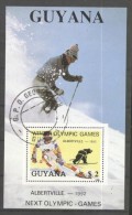 Guyana 1992 Sport, Olympics, Albertville, Perf. Sheet, Used T.173 - Guyana (1966-...)