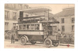 CPA  - Omnibus Automobile Cie Générale Omnibus  - Système Gardner - Serpollet : Omnibus 2 étages + Animation - Buses & Coaches