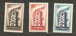 Luxembourg 1956 Europa CEPT, 2Fr Thin, 3Fr MH, 4Fr MNH AC.285 - 1956