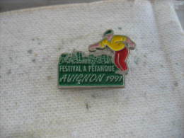 Pin´s Du Festival à Pétanque D'AVIGNON 1991 - Boule/Pétanque