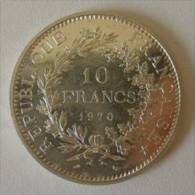 PIECE 10 FRANCS 1970 ARGENT à L´Hercule (Dupré) - K. 10 Francs