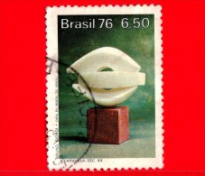 BRASILE - USATO - 1976 - Educazione E Cultura - Scultura La Caravella (Bruno Giorgi) - 6.50 - Used Stamps