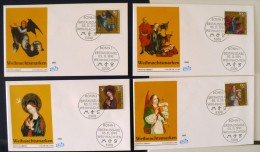 ALLEMAGNE Noel 1991. WEIHNACHTSMARKEN 1991; 4 Enveloppes Premier Jours (FDC) 05/11/1991 Bonn. - Weihnachten