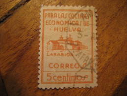 LARABIDA Huelva Cocinas Economicas Poster Stamp Label Vignette Viñeta España Guerra Civil War Spain - Viñetas De La Guerra Civil