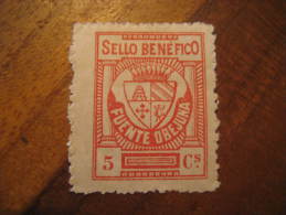 FUENTE OBEJUNA Cordoba Beneficiencia Poster Stamp Label Vignette Viñeta España Guerra Civil War Spain - Viñetas De La Guerra Civil