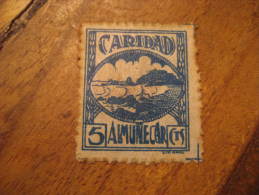 ALMUÑECAR Granada Caridad Poster Stamp Label Vignette Viñeta España Guerra Civil War Spain - Viñetas De La Guerra Civil