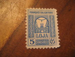 LOJA Granada Franqueo Obligatorio Poster Stamp Label Vignette Viñeta España Guerra Civil War Spain - Viñetas De La Guerra Civil