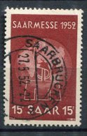 SARRE - Yv. N°  304  (o)   15f  Foire    Cote  1,5 Euros  BE - Usati