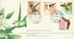 BRAZIL 1981 – FDC STAMP SERIE “BIRDS OF BRAZIL –BRAZIL ‘81”- UCCELLI- OISEAUX – PAJA - FDC