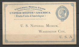 USA - CB111 - Carte U.S.National Museum, Washington City - ...-1900