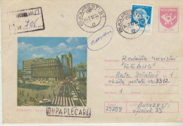 Lettre Distribuée  Bucuresti Dans 1987/ BUCURESTI - Calea Victoriei - Lettres & Documents