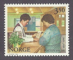 Norway Norge 1996 350th Anniversary Norwegian Post Service - Post Office, Bureau, Buro MNH - Neufs