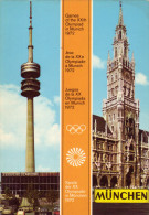 MUNICH  - JO 1972 , La Tour Olympique (290 M De Hauteur), Et La Mairie / Jeux De La XXe Olympiade - Olympische Spelen