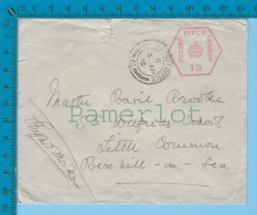 Letter From Alexandria,  To Bexhill-on-Sea  England Cover FIELD POST OFFICE /B/3 AP/ 16 With Passed Censor No 13, 2 Scan - Covers & Documents