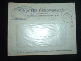 LETTRE MINISTERE DES FINANCES OBL.MEC. 27-6-1961 LIBOURNE (33 GIRONDE) + CACHET PERCEPTION DE FRONSAC - Frankobriefe