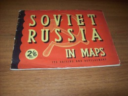 Old Book - Soviet Russia In Maps, 32 Pages - Europe