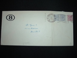 LETTRE TP B 20C + TP 5C X2 OBL.MEC. 14-8-58 BRUXELLES X - 1951-1975 Lion Héraldique