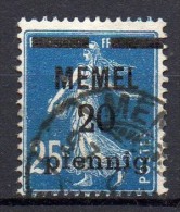 Memel - Memelgebiet - 1920/21 - Yvert N° 20 - Neufs