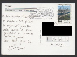 DF / FRANCE SUR CARTE POSTALE / TP 3168 BAIE DE SOMME / OBL. ET FLAMME ST REMY DE PROVENCE 30 -7 -98 B. DU RHONE - Lettres & Documents