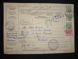 BULLETIN D'EXPEDITION TP 50 PF X3 + 20 PF OBL. 2-5-56 BERLIN + POSTAMT APPENWEIER 9-5-56 KARTIERUNGSSTELLE - Storia Postale