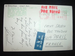 CP PAR AVION POUR FRANCE EMA à 065 Du 27 VI 74 VICTORIA HONG KONG - Covers & Documents