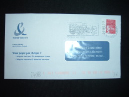 LETTRE TP MARIANNE DE LUQUET TVP ROUGE DE CARNET NUMEROTE OBL.MEC. 9-11-2001 FONTENAY AUX ROSES (92) - 1997-2004 Marianne Van De 14de Juli