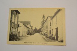 (NI01) CPA Celles-sur -Belle (Deux-Sèvres) - Avenue De La Gare (  Garage Renault) - Celles-sur-Belle