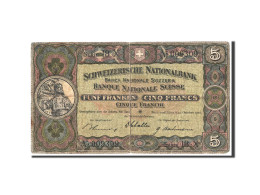 Billet, Suisse, 5 Franken, 1936, 1936-11-22, TB+ - Suiza