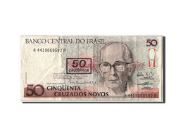 Billet, Brésil, 50 Cruzeiros On 50 Cruzados Novos, TTB - Brazilië