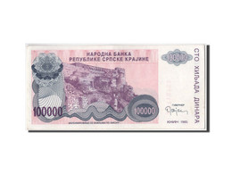 Billet, Croatie, 100,000 Dinara, 1993, SUP - Kroatien