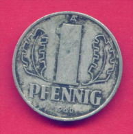 F2452A / - 1 Pfening 1960 (A) - DDR , Germany Deutschland Allemagne Germania - Coins Munzen Monnaies Monete - 1 Pfennig