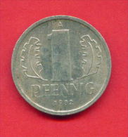 F4298  / - 1 Pfening 1982 (A) - DDR , Germany Deutschland Allemagne Germania - Coins Munzen Monnaies Monete - 1 Pfennig