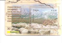 63453) Tessera Filatelica Francobollo Ordinario Alla Transumansa Attraverso Il Tratturo Magno  Emissione 8/5/2004 - Cartes Philatéliques